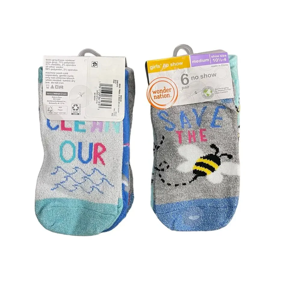 Wonder Nation Girl’s Socks NWT Size M